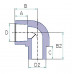 На фото Hi-Therm PP-R socket-spigot elbow 90°